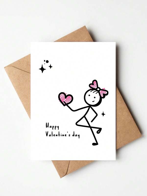 بطاقة عيد الحب الرومانسية الجميلة، هدية لطيفة له