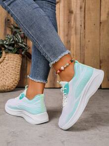 Women's Outdoor Casual Shoes, Anti-Slip, Breathable, Shock-Absorbing Soft Sole, Suitable For Basketball, Tennis, Sports, Students