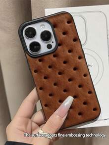 1pc Fashionable Soda Cracker Pattern Litchi Texture Waterproof Anti-Fall Anti-Slip Soft Phone Case, Suitable As Birthday/Holiday Gift For Friends, Family, Couples, Compatible With Apple// Phones - Multicolor - View 2