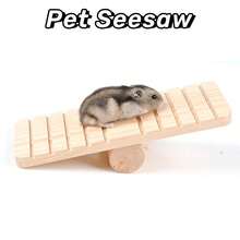 1件/2件/3件/4件木制仓鼠玩具套装 - 铃铛秋千、吊床、鹦鹉平台、梯子、跷跷板、吊桥、宠物笼景观配件 - 彩色 - 查看 16