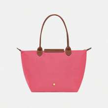 Longchamp Women's Folding Tote Bag with Top Handle - Large Capacity Shopper Shoulder bag, Ideal Gift for Girlfriend - 玫紅色 - 查看 4