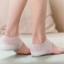 隐形增高硅胶袜凝胶鞋跟垫矫形足弓支撑鞋跟缓冲鞋垫足部按摩垫男女通用（鞋面孔的数量、形状和排列顺序随机） - 彩色 - 查看 5