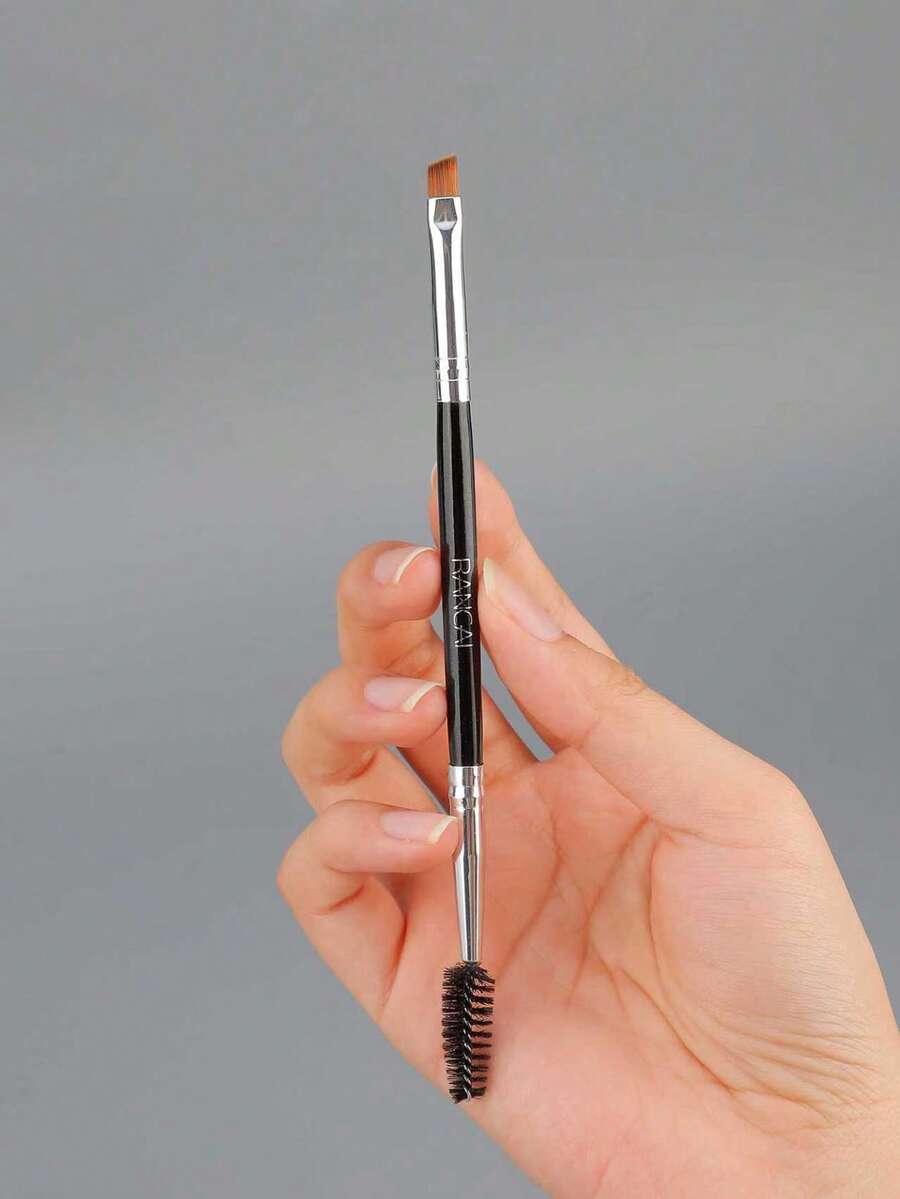 1 cọ kẻ lông mày hai đầu chính xác với lông xoắn ốc - Dụng cụ chăm sóc lông mày 100% thuần chay để tạo hình, kẻ viền, định hình, nâng cao, thoa sáp và gel lông mày - Cọ góc chuyên nghiệp và lược chải mi - Nhiều màu - Xem 1