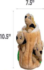 Outward Hound Hide A Squirrel Plush Dog Toy Puzzle, Small - ColorC - 查看 8