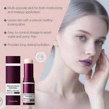 Calcium Multi Balm, Calcium Volume Multi Balm, Wrinkle Core Stick, Korean Collagen Moisturing Stick, Anti-Aging, Hydrating, Firming Skin, Suitable For Eyes, Neck, Face, 9g Buy 1 Get 1 Free - 紫色的 - 查看 7