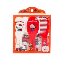 Miniso Hello Kitty 3-Piece Portable Travel Mini Mirror & Comb Set. Compact And Cute, Made Of Lightweight And Durable Plastic Material. The Mirror And Comb Combination Meets Daily Grooming Needs, And Is A Must-Have For Travel And Shopping (1 Set) - Multicolor - View 5