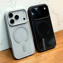 Nuova custodia per telefono con ricarica senza fili magnetica di lusso, compatibile con 17, 16, Pro Max, Air, Plus, 15, 14, 13, 12 Pro Max, 11, 17 Promax, 17 Pro, 17 Air, antiurto, paraurti morbido in TPU, cover posteriore trasparente