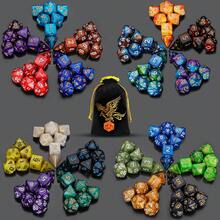 35 Sets Polyhedral Dice - 35 X 7 (245 Pieces) D&D Dice With A D&D Dice Large Drawstring Bag, 35 Colors D4 D6 D8 D10 D% D 12 D20, Great For , RPG, MTG,Role Playing Table Games