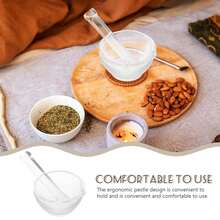 Mortero De Vidrio Para Pastillas, Mezclador De Medicina, Triturador De Especias, Herramienta De Laboratorio Y Cocina, 60Mm - 1 - Ver 7