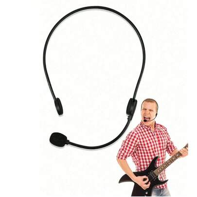 Phụ kiện trang phục ngôi sao nhạc rock: Tai nghe, Micro giả để hóa trang, phụ kiện micro ca sĩ nhạc rock, đạo cụ trang phục Halloween, tai nghe micro giả màu đen, phụ kiện trang phục ca sĩ nhạc rock, tai nghe micro, phụ kiện trang phục, thích hợp cho hóa trang Halloween, tiệc âm nhạc, Giáng sinh, Ngày của Mẹ, mùa cưới, mùa tốt nghiệp, quà tặng cho gia đình và bạn bè.