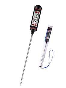 1pc Kitchen Meat Thermometer With Probe, Digital LCD Display For Food Baking, BBQ, And Liquids - Multi-Functional Thermometer Pen With High Accuracy And Instant Read