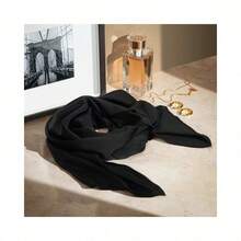 Kiss Colors & Care Soft Satin Hair Wrap Scarf (3-Pack) - Black, 60" XL, Adult Female Hats