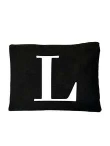 1pc Canvas Tote Bag With Cosmetic Pouch, Personalized Gift Bag Suitable For Wedding, Birthday, Beach, Vacation, Backpack And More, Great Gift For Women, Moms, Teachers, Friends, Bridesmaids, Students, Large Capacity - Khaki - View 50