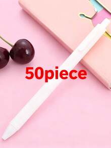 1/5/10/20/50pcs Customized Text/Logo Macaron Color Neutral Pens, Simple Push-Type Signing Advertising Pens For Students, Office Supplies, Ideal For Anniversary Commemorations Or Bridesmaid Gifts, Personalized Luxury Advertising Neutral Pens With Engraved Text, Personalized Wedding Gifts, Motivational Pens For Employees, Teacher Gifts, Corporate Gifts, Student Gifts, Customized Wedding Gifts, Coworker Gifts, Halloween Gifts,Office Decor - 彩色 - 查看 38