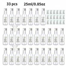 3.5oz 25ml-50ml Mini Wedding Liquor Bottles, Beverage Dispensing Bottles, Plastic Reusable Empty Bottles With Gold, Black, Silver Screw Caps, Labeled "Take A Shot We Tied The Knot", Suitable For Wedding Receptions, Restaurants, Parties, Graduation Ceremonies And Other Occasions - Transparent a - View 9