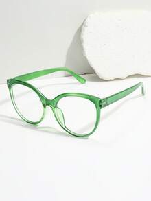 1-5pcs Women Plastic Cat Eye Frame Cheetah Print Personalized Never Outdated Minimalist Shades Basics Classy Aesthetic Basic Clear Glasses For Daily Life, Back-To-School Essentials, Reading, Street-Photography, Office Outfit Fashion Accessories