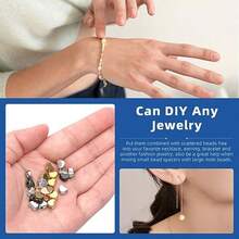 402Pcs Heart Spacer Beads With Scissors And Elastic String Kit 8 Colors Heart Beads Charm Loose Beads Small Hole Metal Heart Shaped Beads Kit For DIY Bracelet Jewelry Making Craft