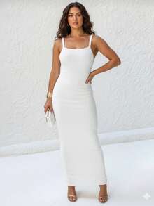 Women Dresses - 白色 - 查看 1