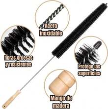 EstiloTendenciaTimotech Set De 2 Cepillos De Limpieza Para VentilacióN De Secadora Y Lavadora, Quita Pelusa, Limpiador De Tapa De VentilacióN Para El HogarCalidad PremiumVersióN Mejorada - 1 - Ver 5