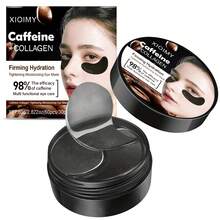 XIOIMY 胶原蛋白和咖啡因眼贴，减少黑眼圈、浮肿、眼袋、皱纹 - 凝胶眼膜 - 黑色 - 查看 10