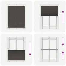 Tenda a rullo nera 110x100 cm larghezza tessuto 109,4 cm - nero - Visualizzare 2