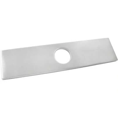 Biaungdo 10" Hole Cover Deck Plate, Brushed Nickel Escutcheon Plate Stainless Steel Bathroom Faucet Plate Rectangle Faucet Cover Plate For 1 Or 3 Hole Bathroom Vanity Sink Faucet