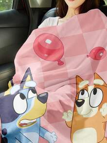 Bluey 1 chiếc chăn nỉ  - Sự lựa chọn hàng đầu để trang trí phòng, siêu mềm mại và nhẹ, in hình hoạt hình, họa tiết  ném bóng bay, hoàn hảo cho gia đình, sử dụng hàng ngày, quà tặng sinh nhật (cho bạn bè, gia đình hoặc chính bạn), ấm áp và dễ chịu, mềm mại và dễ giặt, kiểu dáng đáng yêu, trang trí phòng. - Nhiều màu - Xem 7