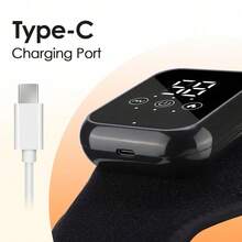 FollowBreak 1个足踝按摩器，带3档振动和加热功能，LED显示屏，可按摩脚踝和足部，USB充电，设计舒适便携，适合家庭使用。