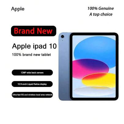 Apple Brand New, Genuine, And Original IPad 10th Generation, Featuring A 10.9-Inch Screen, A14 Chip, 1 Million Pixel Wide-Angle Camera, And WiFi Connectivity