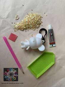 A Set Of Hand-Drilled Bears Composed Of 6pcs Accessories. Creative DIY Drill Bear, Made By Yourself, A Variety Of Colors Are Optional, And Can Also Be Used To Decorate Bags, Mobile Phone Chains And Various Key Chain Pendants, And Can Also Be Used As Christmas Stocking Stuffing Gifts - Multicolor - View 26