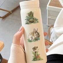 50 件森林主题绿色贴纸乙烯基美学贴纸剪贴簿、日记、保险杠、滑板、水瓶、卡通、安全帽、汽车贴纸和贴花 - 彩色 - 查看 7