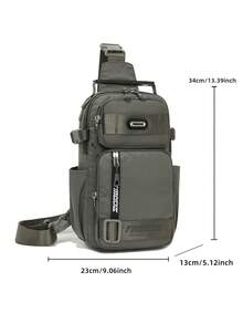 Bolso de pecho unisex, bolso de viaje versátil, bolso de hombro casual multifuncional, mochila de gran capacidad para distancias cortas para hombres, adecuado para ciclismo, senderismo, ir al trabajo, actividades al aire libre - Multicolor - Ver 20