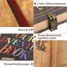 146Page DIY Handmade Scrapbook Embossed Leather Cover Ideal For Memories Anniversary Wedding And Best Friend Gift Inspired By The 'Up' Saga Ball