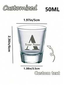 Ly cưới thiết kế riêng, Ly sinh nhật thiết kế riêng, Ly đáy phẳng thiết kế riêng, Ly 50ml thiết kế riêng, Đồ thủy tinh thiết kế riêng, Ly cá nhân hóa, Quà tặng thiết kế riêng, Đồ thủy tinh cá nhân hóa, Ly đáy phẳng cá nhân hóa, Quà tặng cưới độc đáo, Vật dụng cần thiết cho bữa brunch - nhiều màu - Xem 3