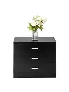 Three-Drawer Dressing Table Bedroom Storage Cabinet Living Room/Bedroom Fabric Storage Cabinet Home Decor. Ideal For Organizing Everyday Clothing And Household Items.