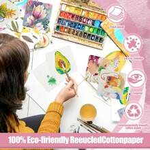 Watercolor Paper 100 Pcs Watercolor Paper Pad Watercolor Paper Bulk For Students Adults Artists Sketch Painting 3.9 X 3.9 Inch