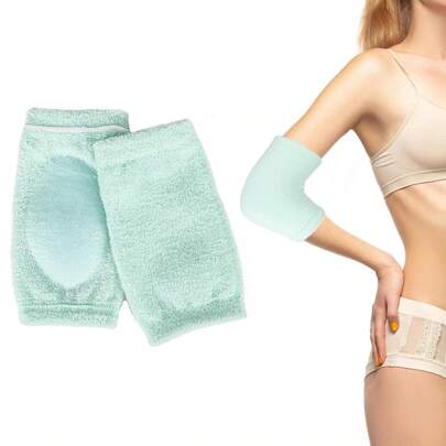 2pcs/1 Pair Gel Elbow Sleeves For Women, Soft Gel Pads For SPA Moisturizing Dry Cracked Skin Care, Cover Heel Socks Elbow Sleeves, Elbows Pads For Pain, Calloused And Reduce Wear