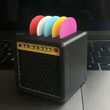 This High-Quality 3D Printed Resin Guitar Pick Holder, Designed With 3D Technology And Durable Materials, Can Safely Store And Protect Picks From Loss And Damage, Making It A Creative Birthday Or Christmas Gift For Music Enthusiasts. - Multicolor - View 2