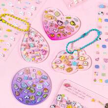 1 Mini Cutting Sticker Book, Dopamine 5.0 Nose Clip Pattern Scrapbooking & Nail Art Stickers, Mini Sticker Book