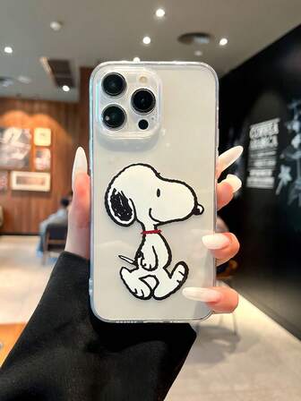  Officially Licensed Transparent Anti-Drop Snoopy Cartoon Character Phone Case Compatible With IPhone 16 Pro Max/13/14/15/17, High Transparency Protective Case With Precise Cutouts For Camera Lens, Compatible With Samsung, Nothing, Pixel, INFINIX, Apple, Redmi