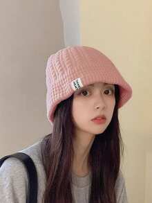 1pc Unisex Textured Knit Fisherman Beanie, Fashion Versatile, Flattering, Comfortable Fabric, Suitable For Casual, Travel, Hiking, Cycling, Dating And Various Occasions