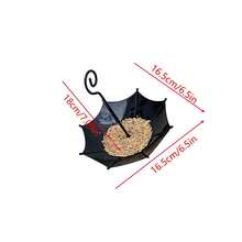 1 cái Khay đựng thức ăn cho chim hình ô, khay đựng thức ăn cho chim, đồ thủ công treo ngoài trời, đồ trang trí sân vườn, đồ trang trí - Nhiều màu - Xem 8