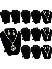 10/1pc,Jewelry Display Stand With Bust, Necklace, Pendant & Earring Holder, Tower Shaped Display Rack Valentine Day Back To School,Jewelry Display Stand, Bust Shape Necklace, Pendant, Earring Display Rack, Jewelry Tower Stand For Necklaces, Pendants, Earrings