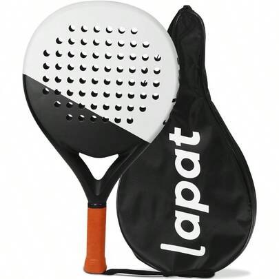 Raqueta de pádel con funda, superficie de carbono con espuma de memoria EVA, raquetas de tenis de pádel ligeras