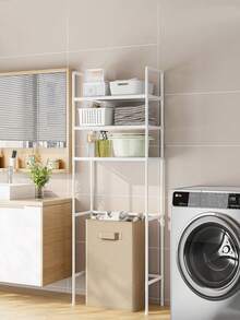 Narożny regał podłogowy do toalet łazienkowych 2/3-poziomowych, odpowiedni do każdego kąta łazienki, pozwala zaoszczędzić całą przestrzeń. Pomieści kosmetyki codziennego użytku, szampony, żele pod prysznic, butelki i słoiki, ręczniki, pudełka na chusteczki, artykuły łazienkowe itp. Jest łatwy w demontażu i montażu i nadaje się jako prezent na święta takie jak Halloween.