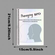 Borderline Personalized Disorder Handbook: A 20 Page Self-Help Guide For DBT And CBT, Including Daily Coping Skills, Emotional Tracking, Symptom Management, And Action Plans - A Therapist Specific BPD Diary And Plan Book Suitable For Adults. This Is An Up-To-Date Mental Health Manual That Includes Stable Emotional Skills, Self-Assessment, Gratitude Diary, And BPD Management Visualization Exercises