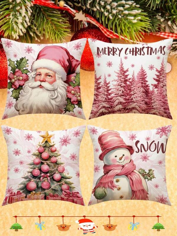 1/2/4 pezzi Federa per cuscino stile boho chic beige con nappine all'uncinetto - Federa per cuscino in stile fattoria per divano, letto, decorazione del soggiorno (senza inserto) - Perfetto per decorazioni di Ognissanti e Natale