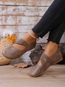 Women's New Fashion Soft Comfortable Versatile Slip-On Round Toe Flat Loafers