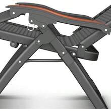 Adjustable Folding Lounge Chair - Outdoor Patio Recliner with Thick Cushion, Lounger Garden Relaxation - Un color - Ver 5