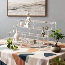 1 Stück Acryl Ausstellungsständer, Becherhalter, Dessert Präsentationsregal, 2/3/4-stufiger Säulenständer, Kuchenständer, Parfümausstellungsregal, Kosmetikorganisationsregal, hochdurchsichtig, Tischausstellungsständer, geeignet für Hochzeitsfeier, Geburtstagsfeier, Großveranstaltungen, Ladenausstellung, Heimlagerung, Fotografie-Requisiten